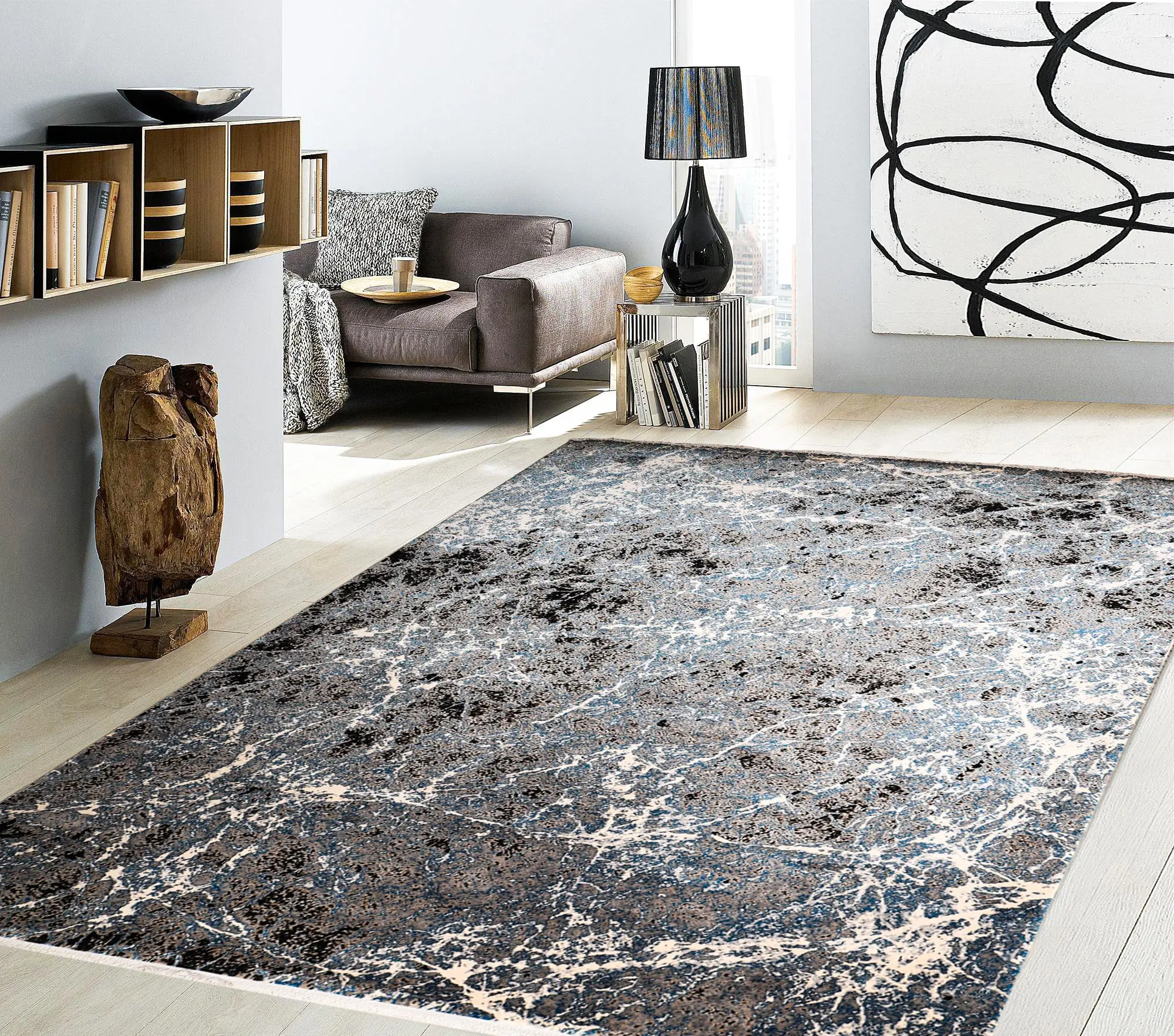 Georgie Turkish Bamboo Silk Rug 3