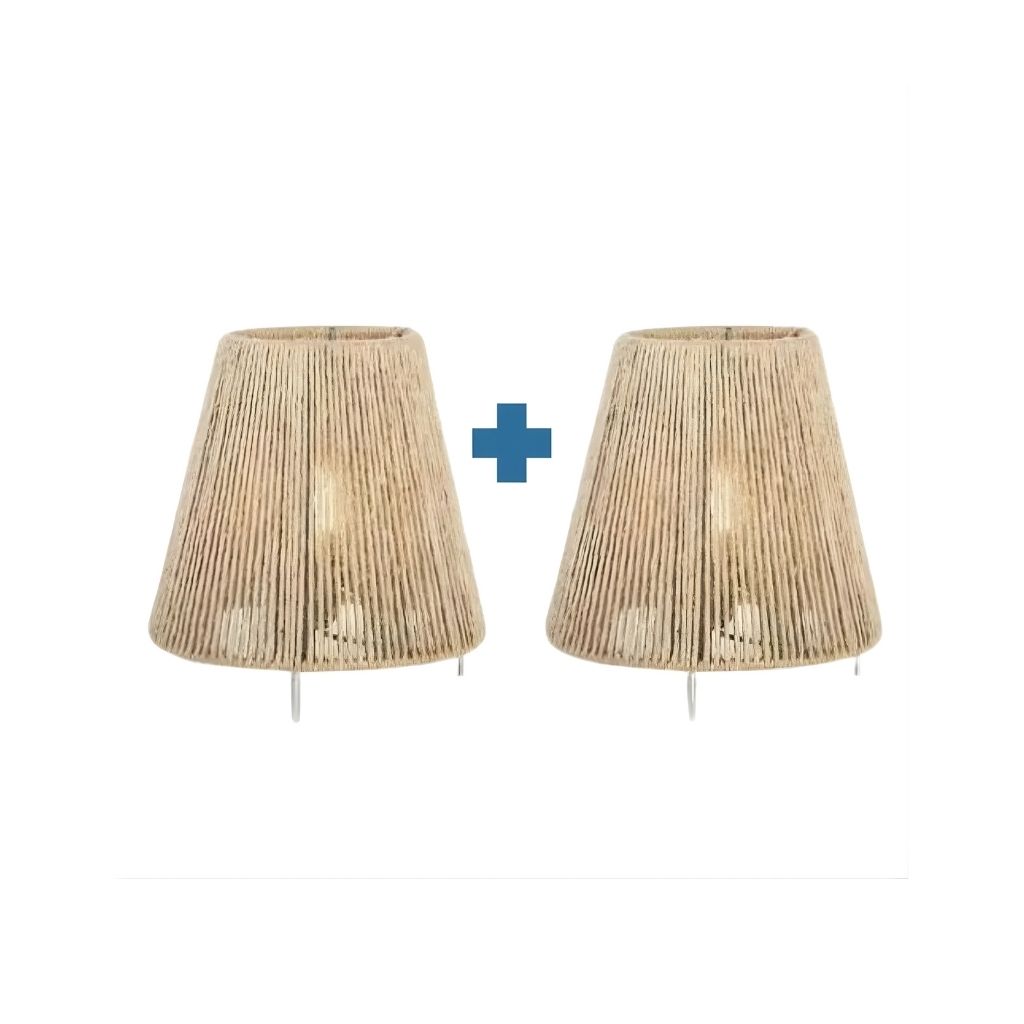 Boho Rope Table Lamps – Set of 2 - A119 0