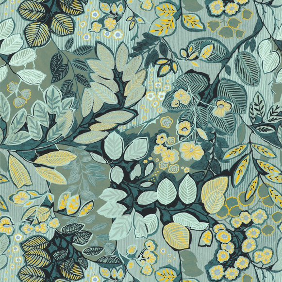 Casamance Wallpaper-Belle De Nuit(Celadon) 0
