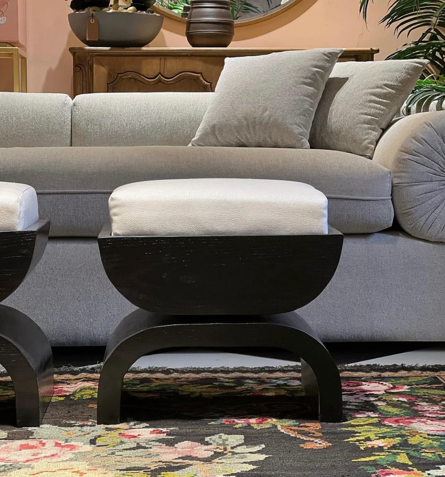 Black Oak Ottoman 1