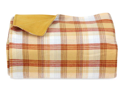 Yellow Check Blanket