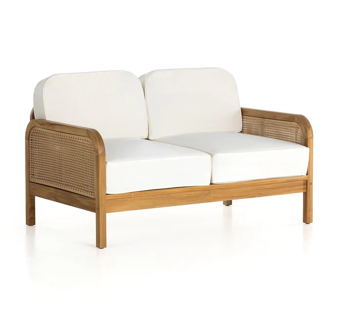 Blaze Sofa With Natural Cane and Swedish Wood 0