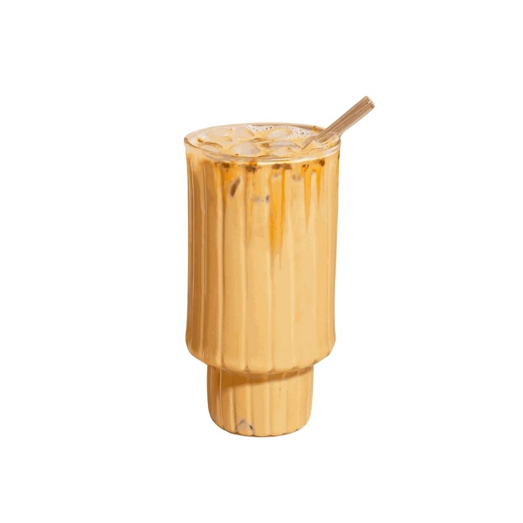 Ribbed Glass Cup 0