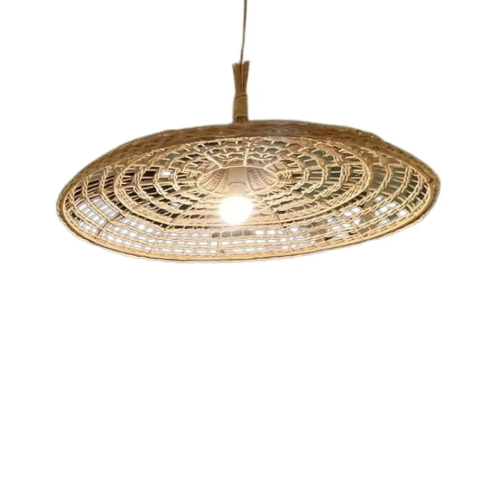 Bamboo Pendant Light – Rattan Look 0
