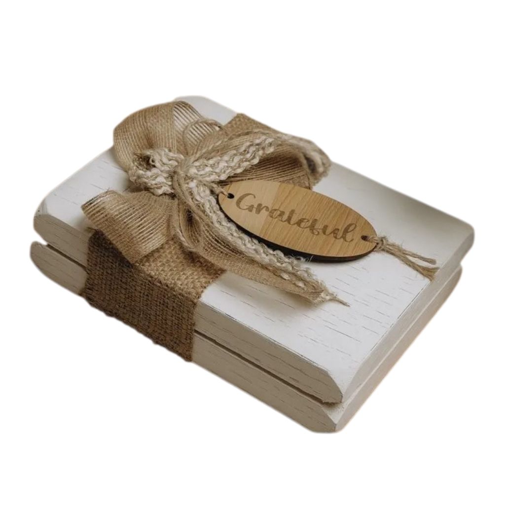 Grateful Ribboned White Book 0