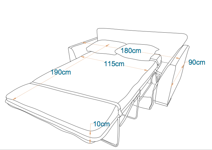Prague Sofa Bed - Fully Upholstered 2