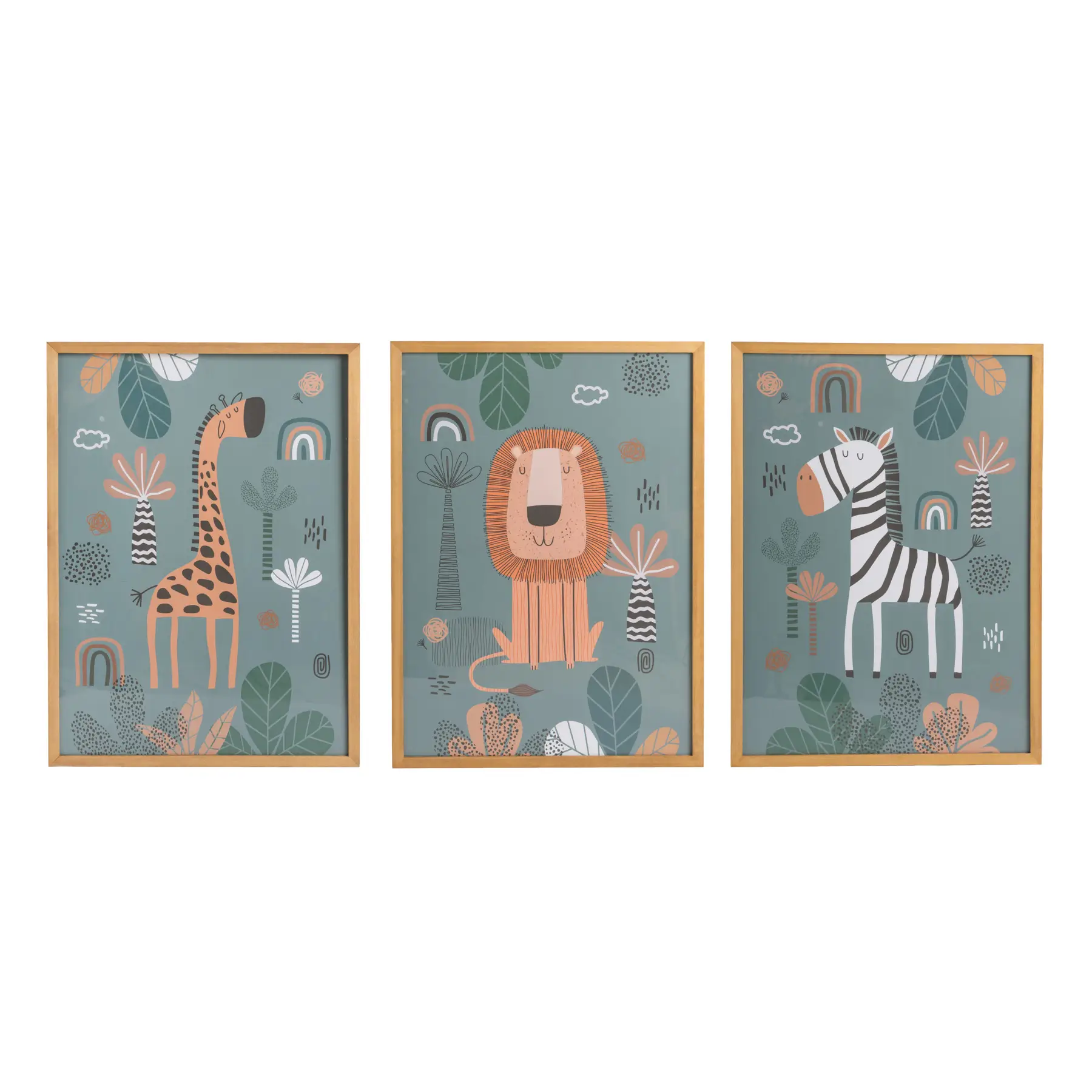 Kids Set of 3 Animal Prints 0