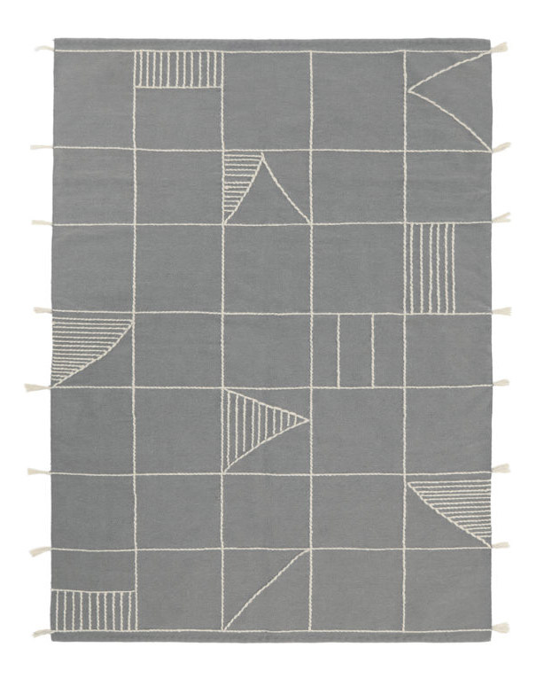 Bedrock Geometric Wool Rug 0