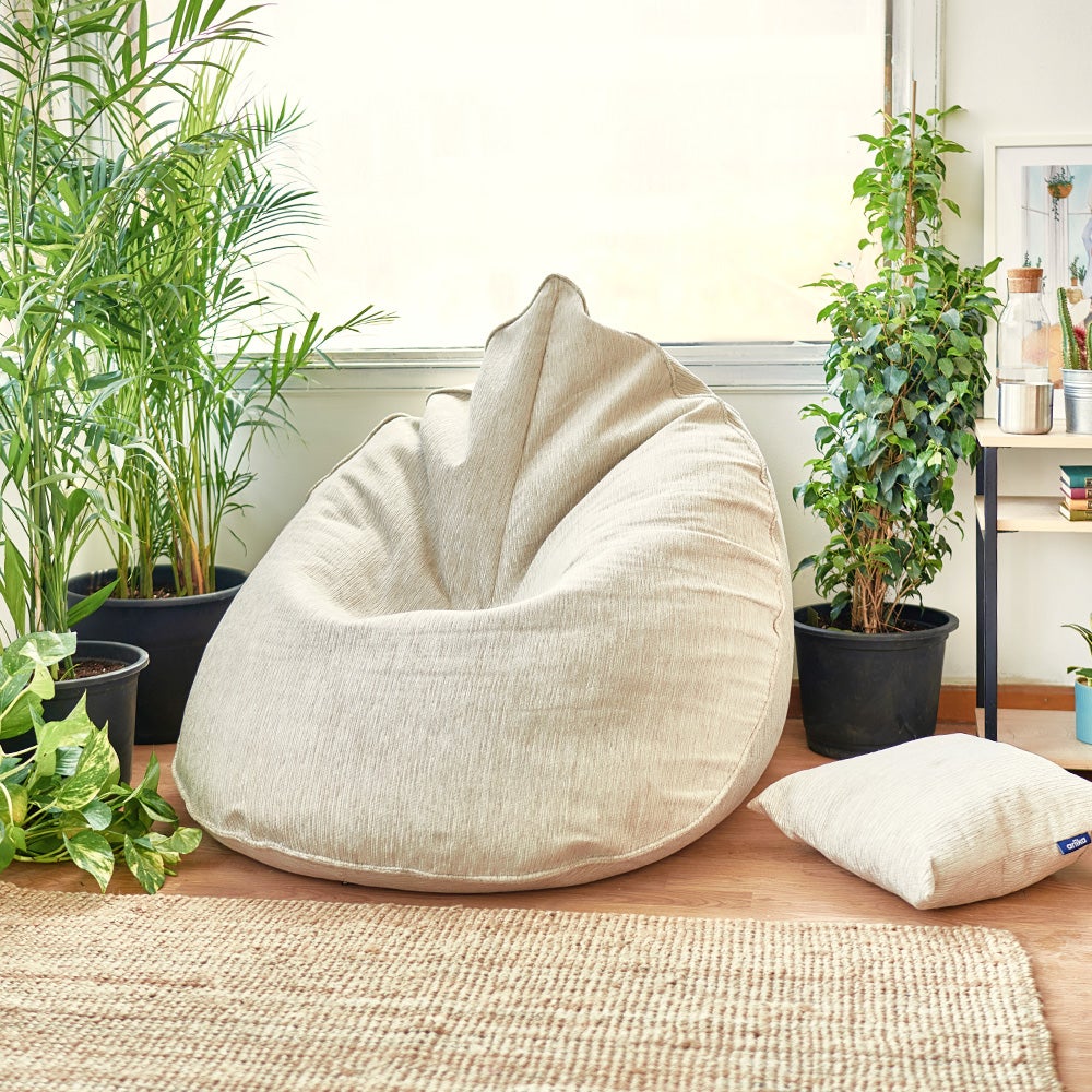 Lacrima Bean Bag - Indoor - Beige Color - Comfy Design 2