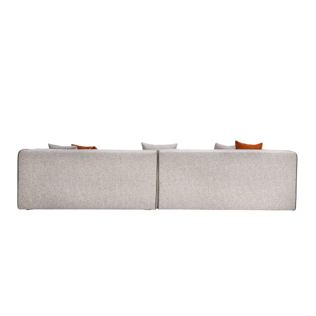 Mellow Sofa With Beech Wood Frame & Leather Piping 2