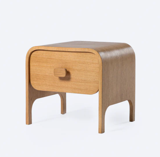 Foli Night Table - 2 Drawers - White Color 0