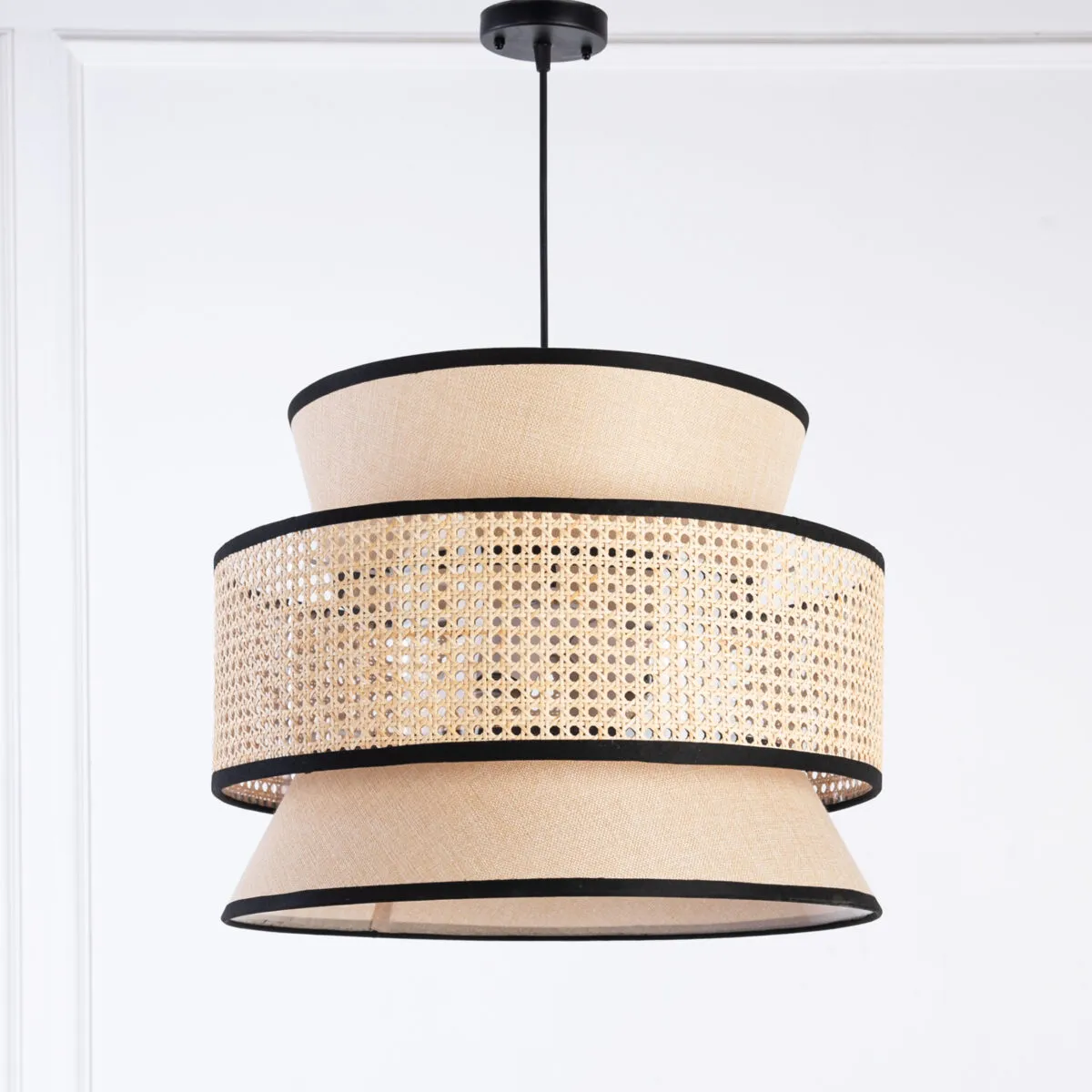 boho rattan pendant lamp BL19 0