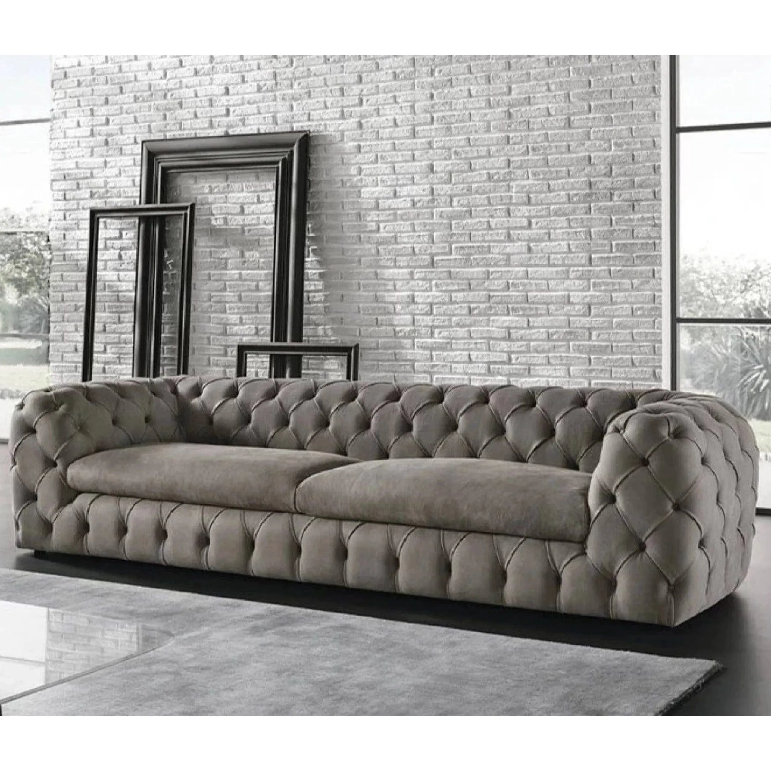 Ghado Natural Wood Sofa - MNZDF 0014 1