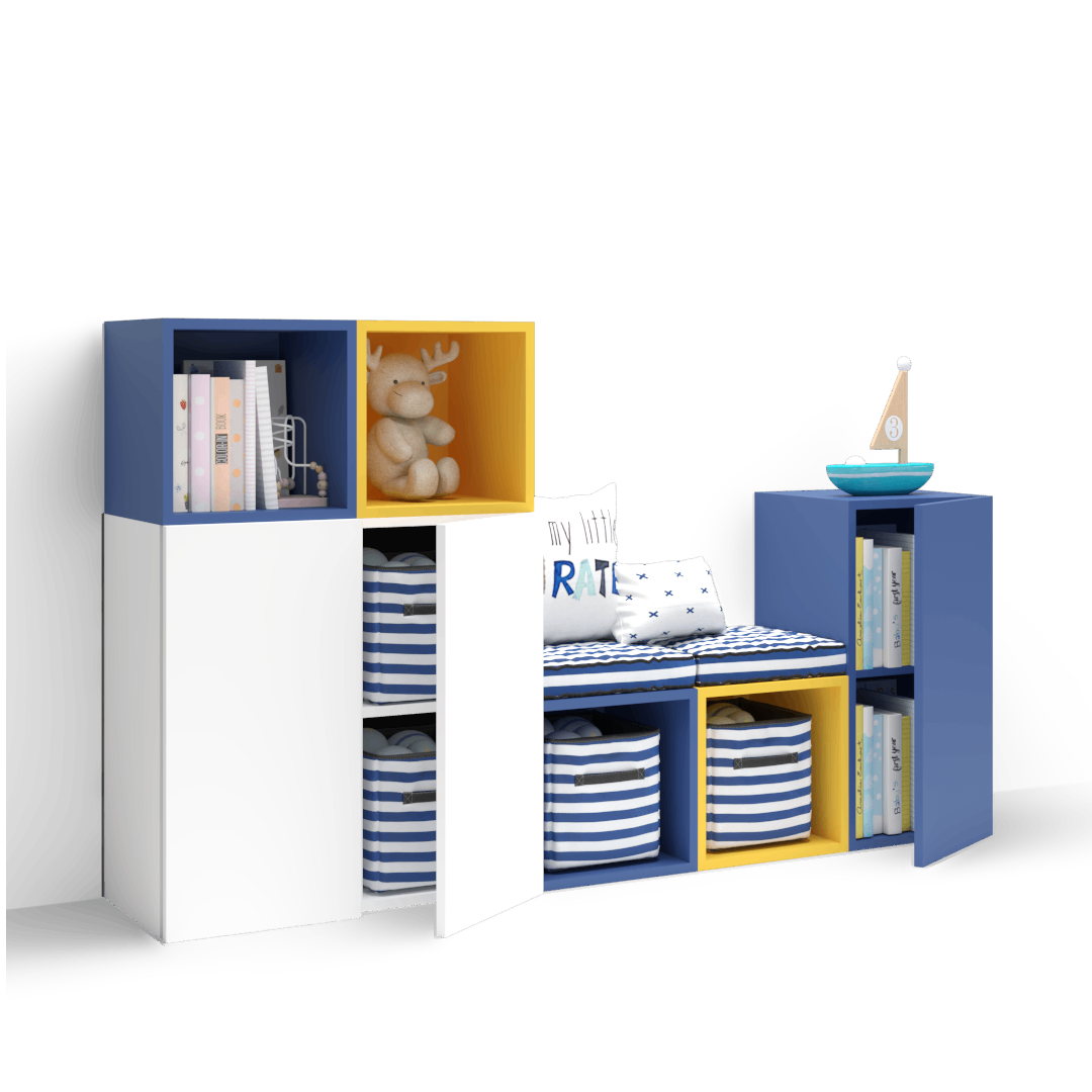Cubby Storage System with Seating 4