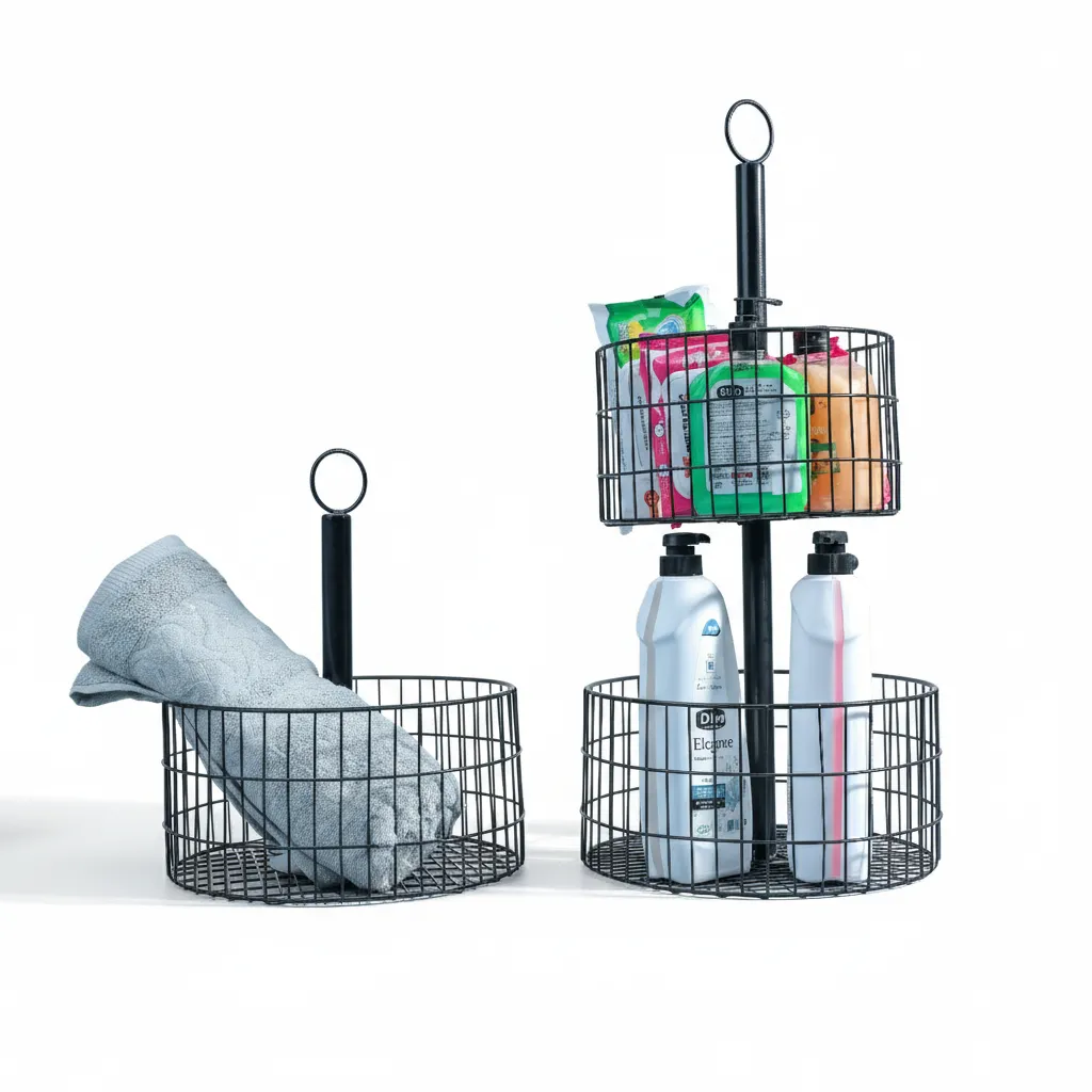 Short Round Vanity Storage Stand 0