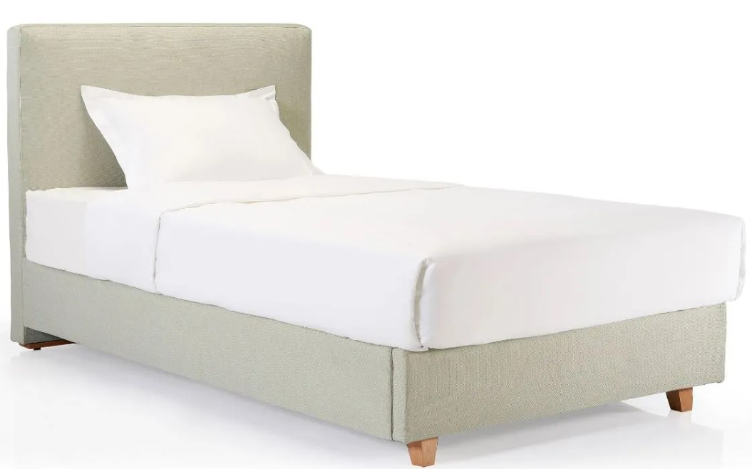 Lino Upholstered Bed With Beech Legs 3