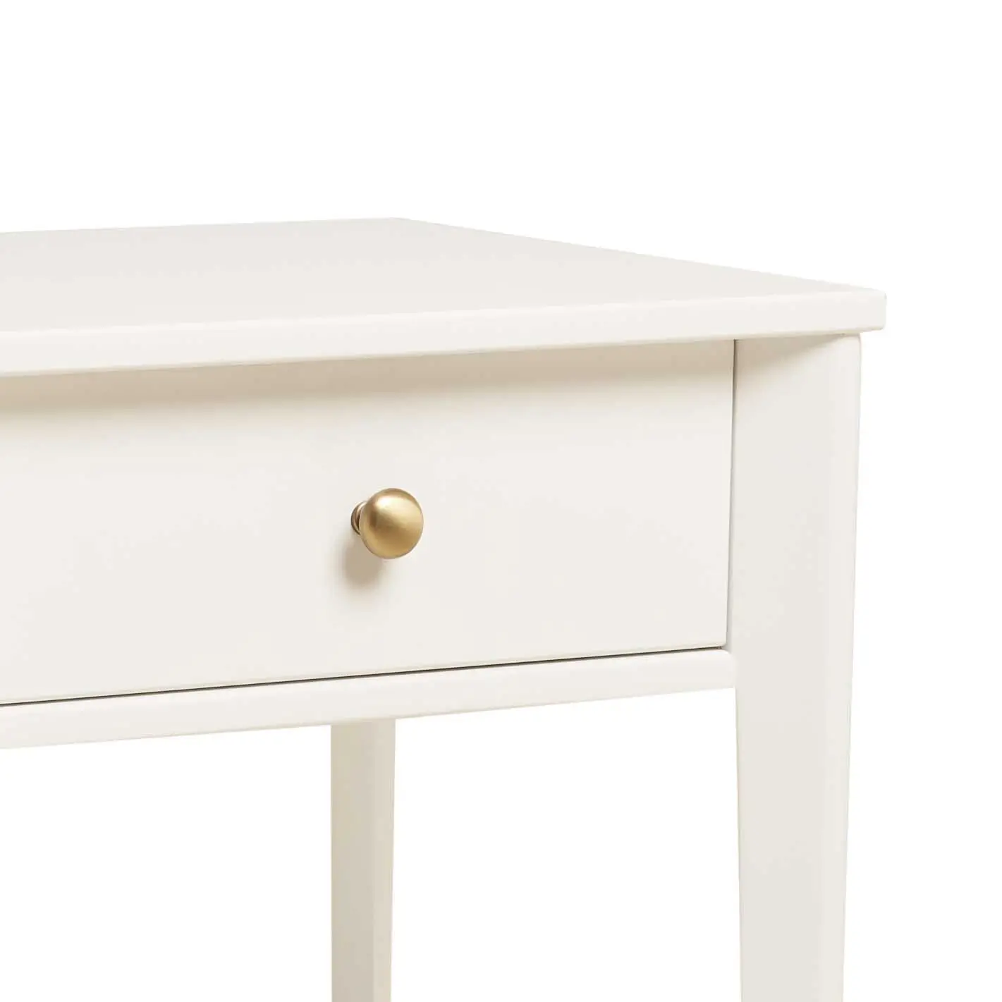 Lila Night stand With Oak Veneer & Brass Handle 4