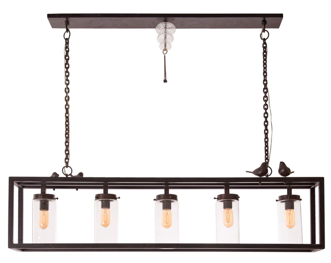 Metal Box Chandelier 0