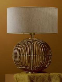 Bamboo Sphere Side Lamp 0