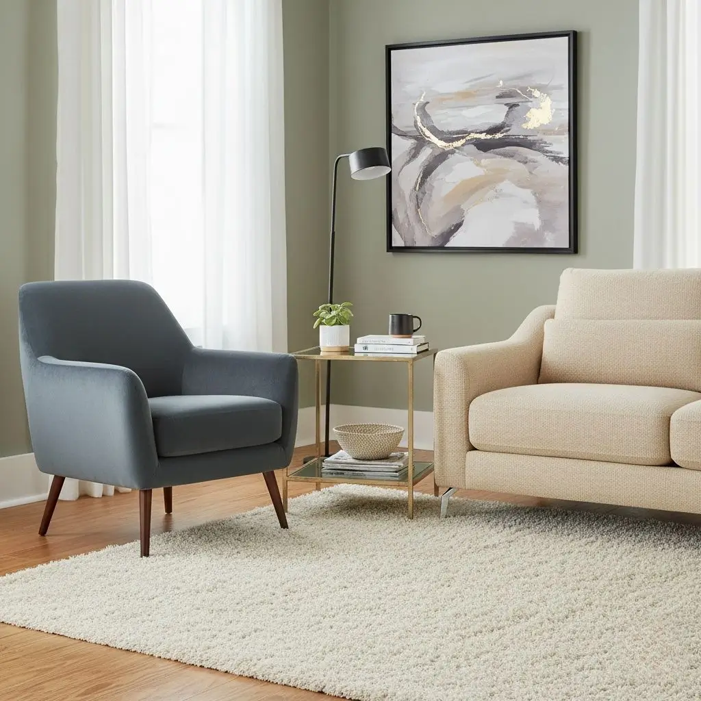 Alora Side Table - Glass Tops - Gold Metal - 2 Levels 1