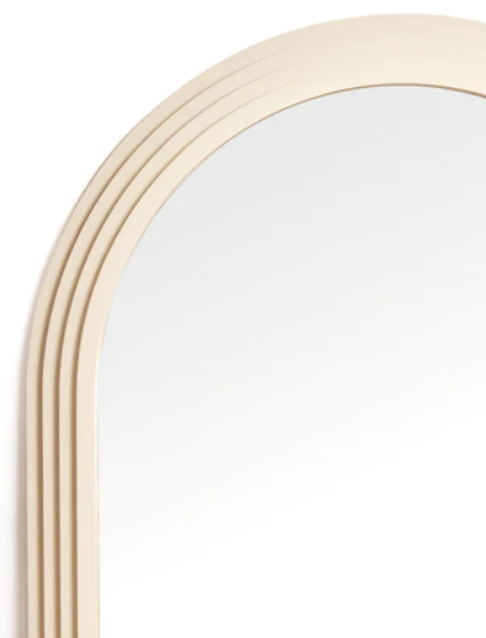 Danni Art Deco Arch Mirror With Neutral Frame Finish 3
