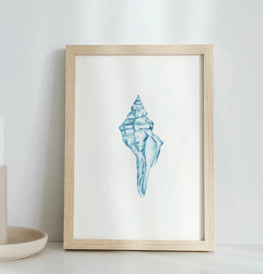 Conch shell painting 0