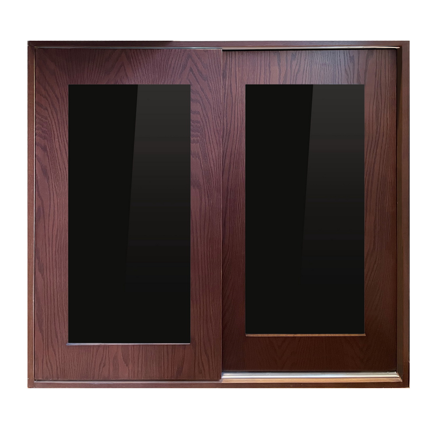 Oak Bar Cabinet with Sliding Doors 0