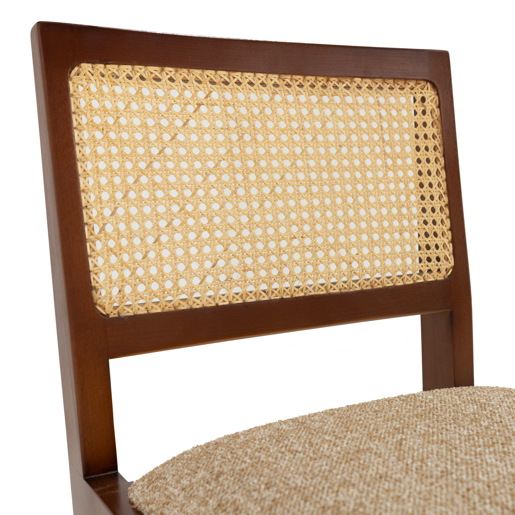Mitzi Upholstered Cane Back Dining Chair 1