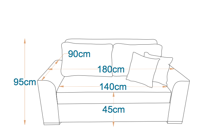 Chicago Pull Out Sofa Bed - Fully Upholstered 6