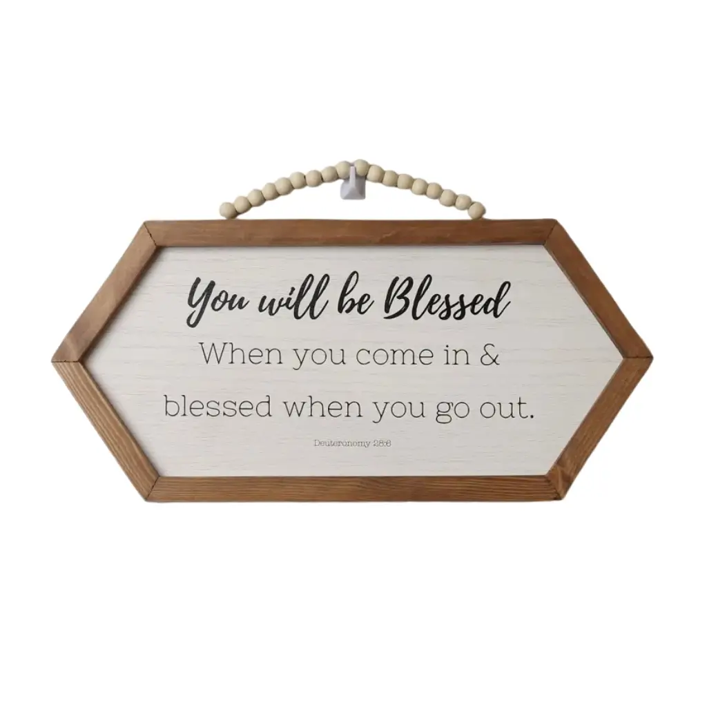 You will be blessed Hex Decor