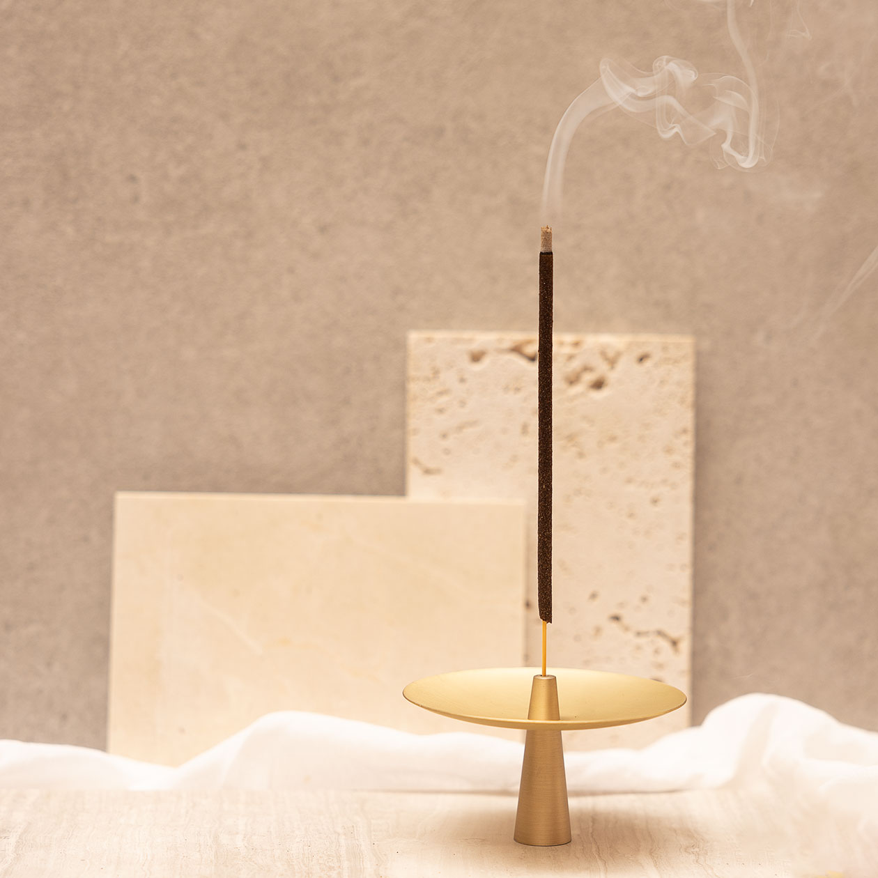 Brass Plate Incense Holder 0