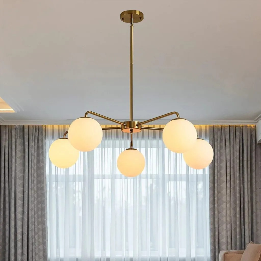 Emmie Chandelier - Gold & White - YL.6451 1