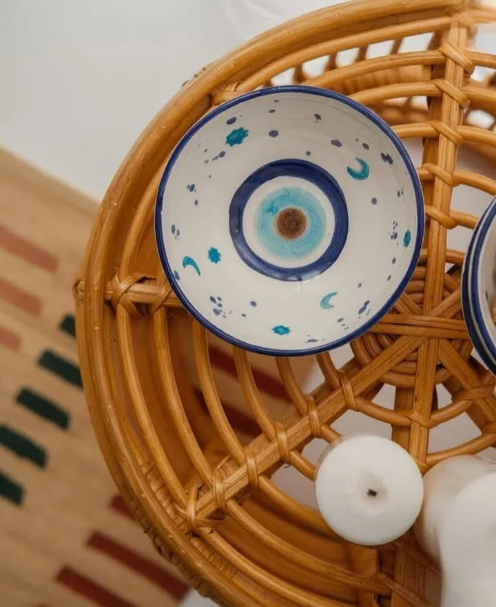 Claire Mini -  Bamboo Side Table - Round Design - Net Body 5