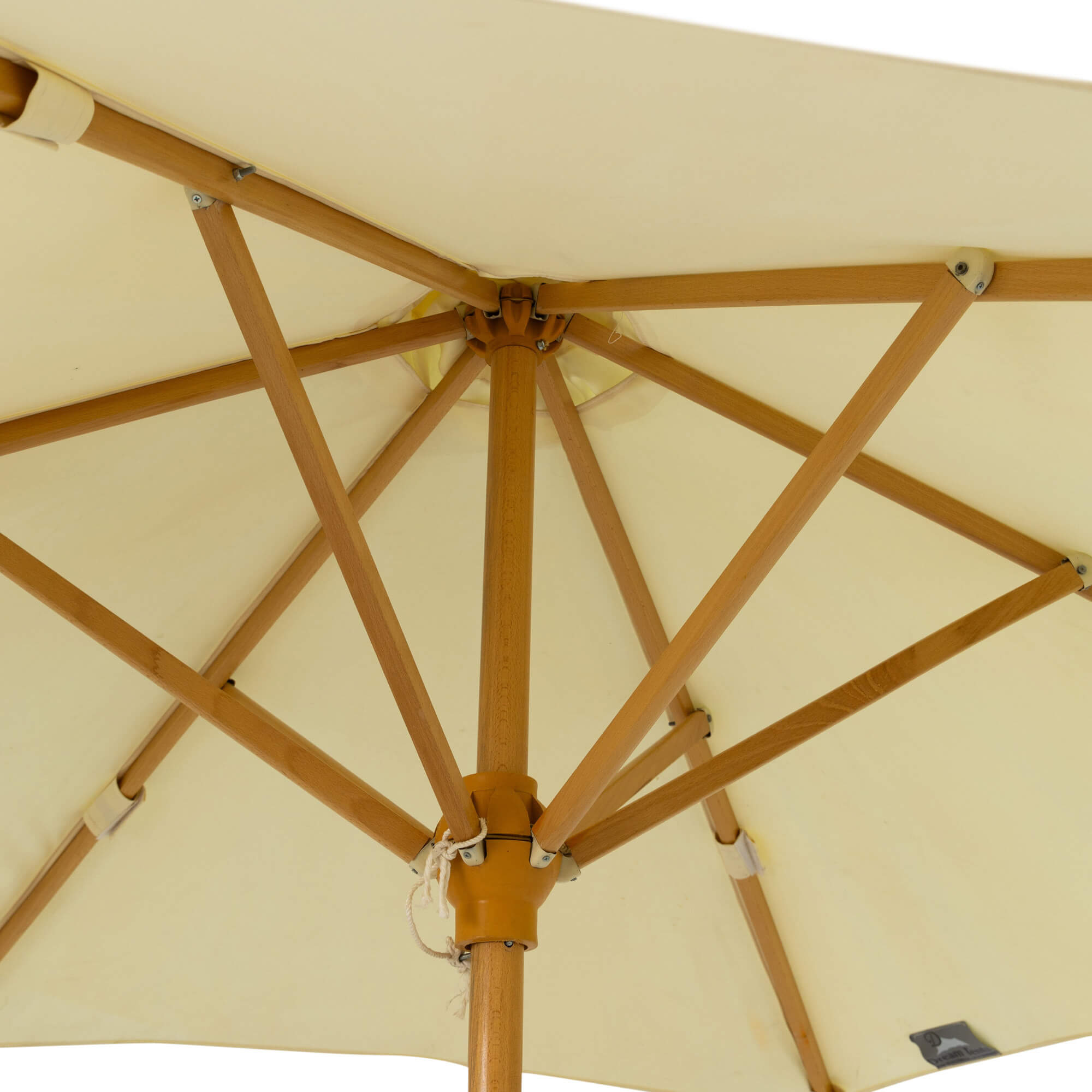 Connie Classic Wooden Outdoor Umbrella With Base 2