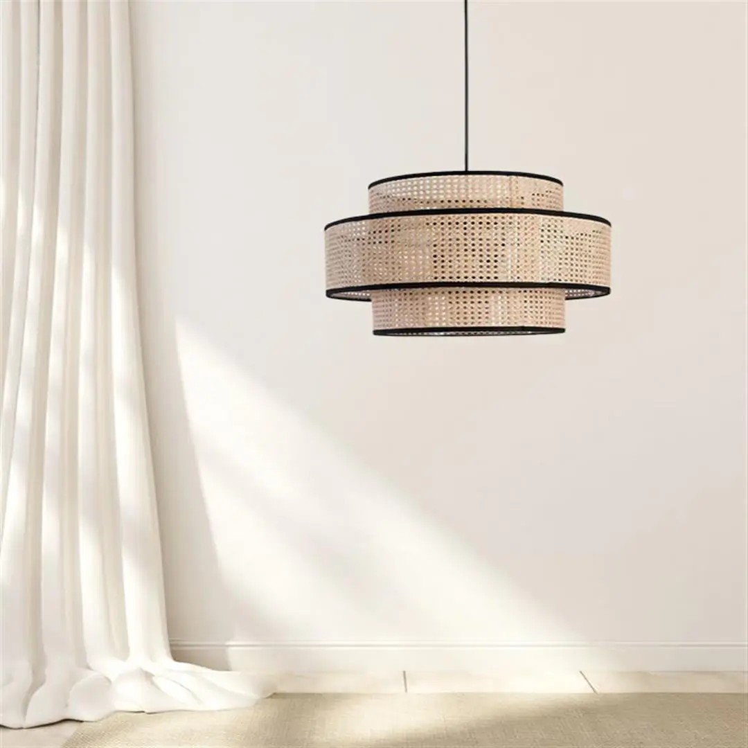 boho rattan pendant lamp BL13 1