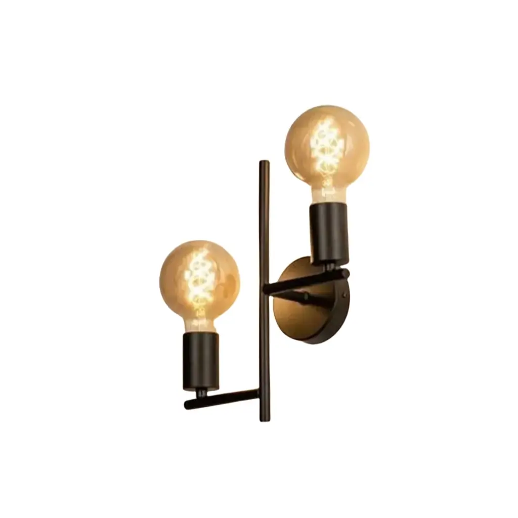 Black Industrial Glow Wall Lamp wall m-107 0