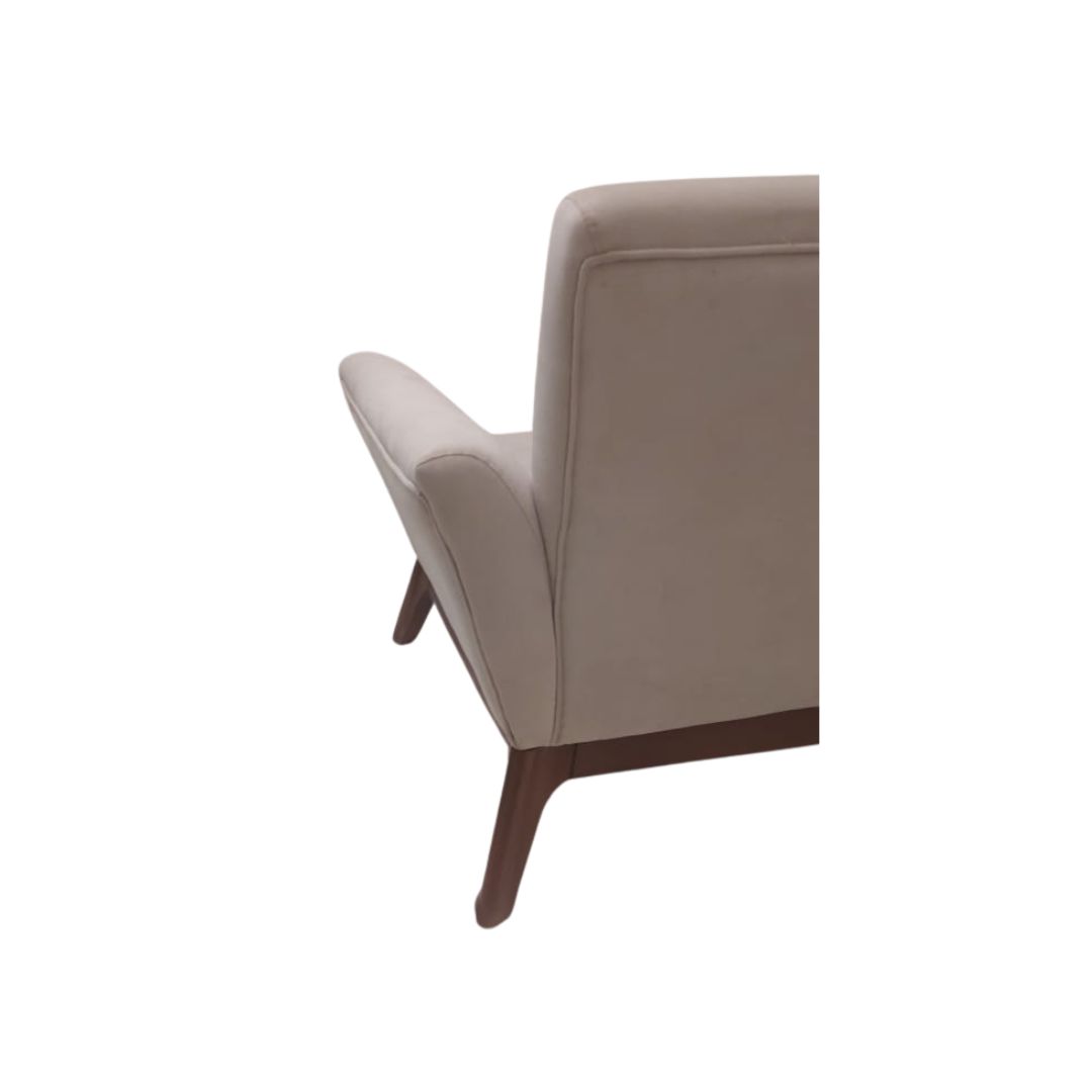 Modern Casual Armchair In Beech Wood - Upholstered Body 4