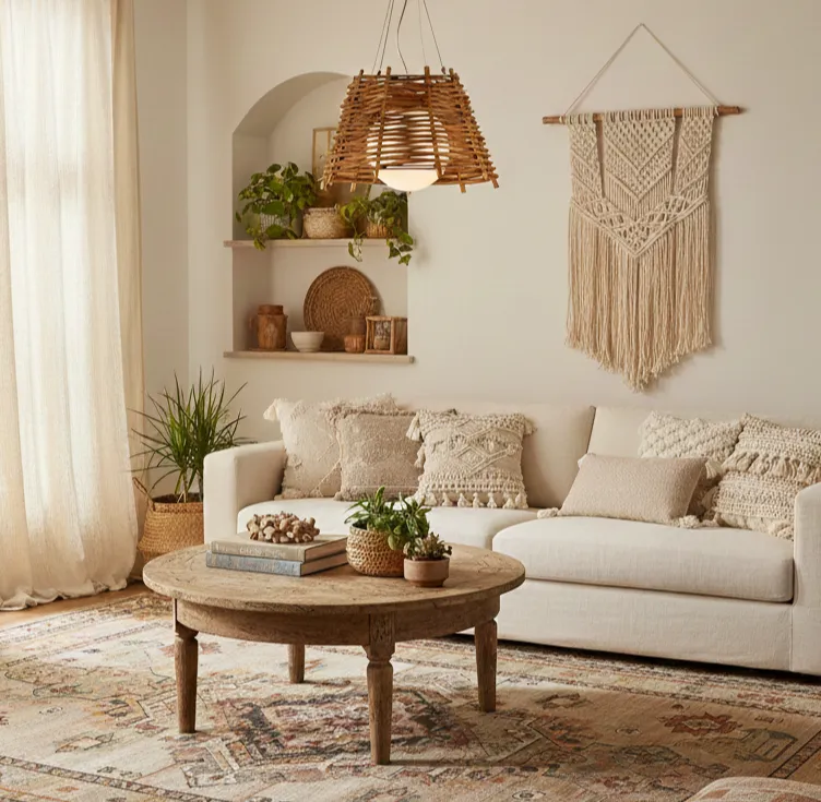 Lucca Bamboo Ceiling Lighting 1