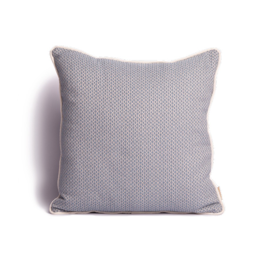 El Leila Cushion (Steel Blue X Greige,) 0