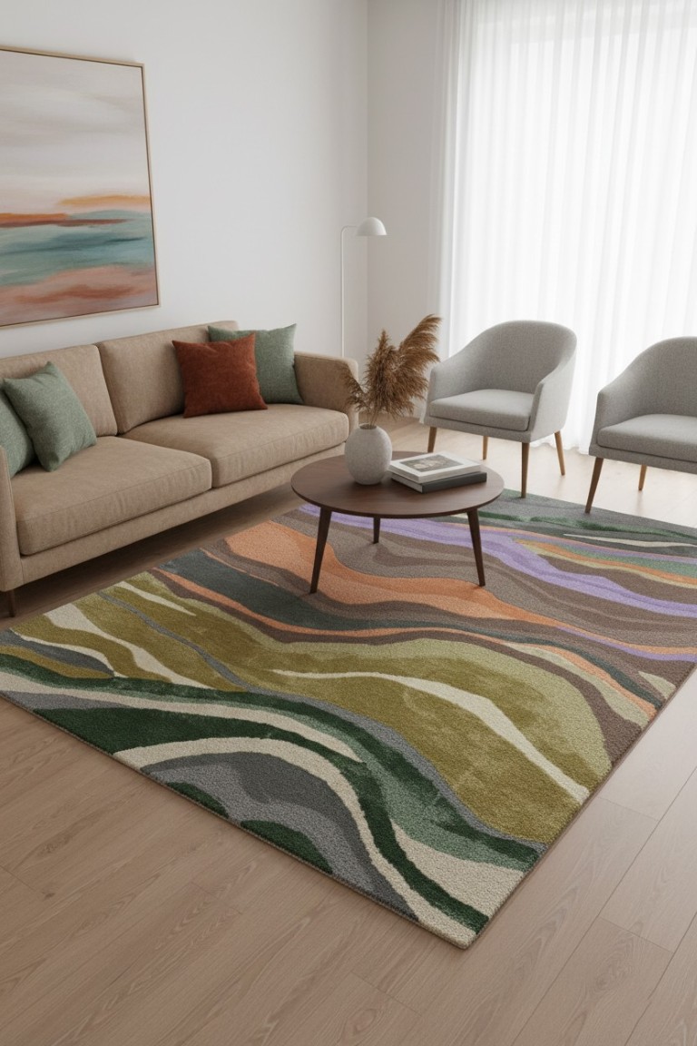 Plush Horizon Hand-Tufted Wool Blend Rug 1