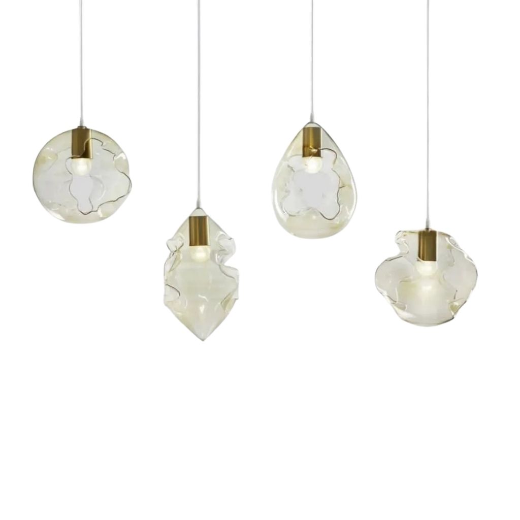 CL-A9 Sea Shell Chandelier on Wooden Plate 0