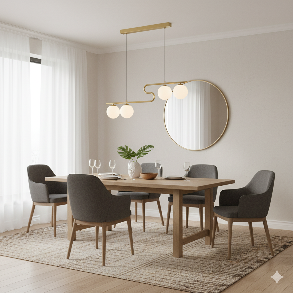 Gold and White Ceiling Lamp - YL774 1