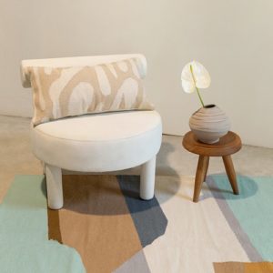 Beige Scribbles Cushion 1