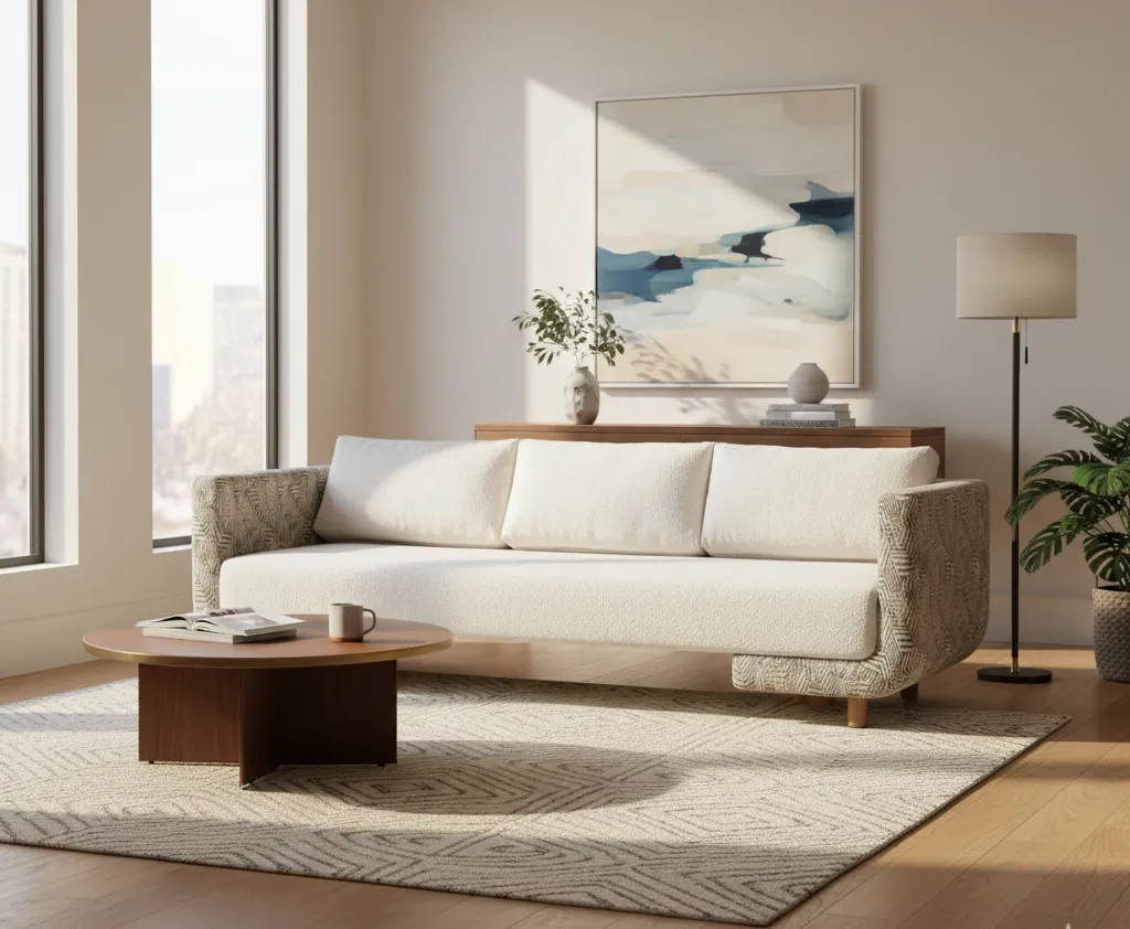 Noga Sofa With Solid Wood Frame 5