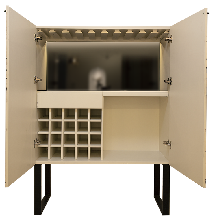 Dali Bar Cabinet - Stylish Free Brush Design 2