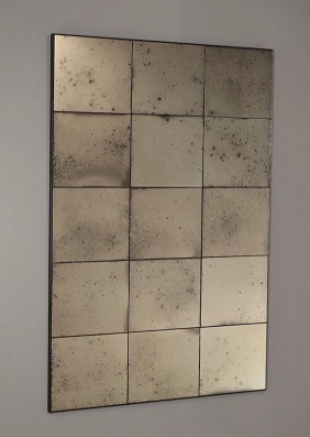 Antiqued Panelled Mirror 0