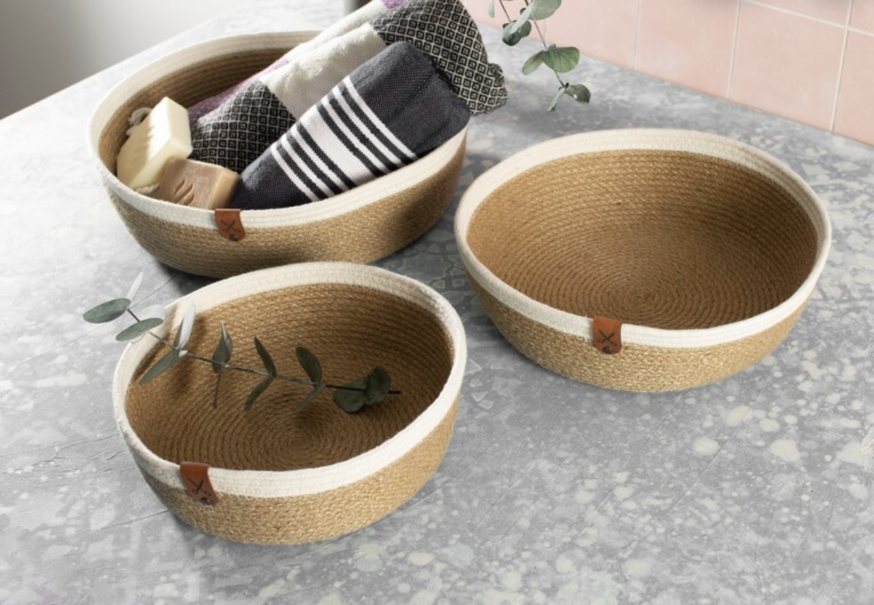 Bethan Woven set of 3 jute plates 0