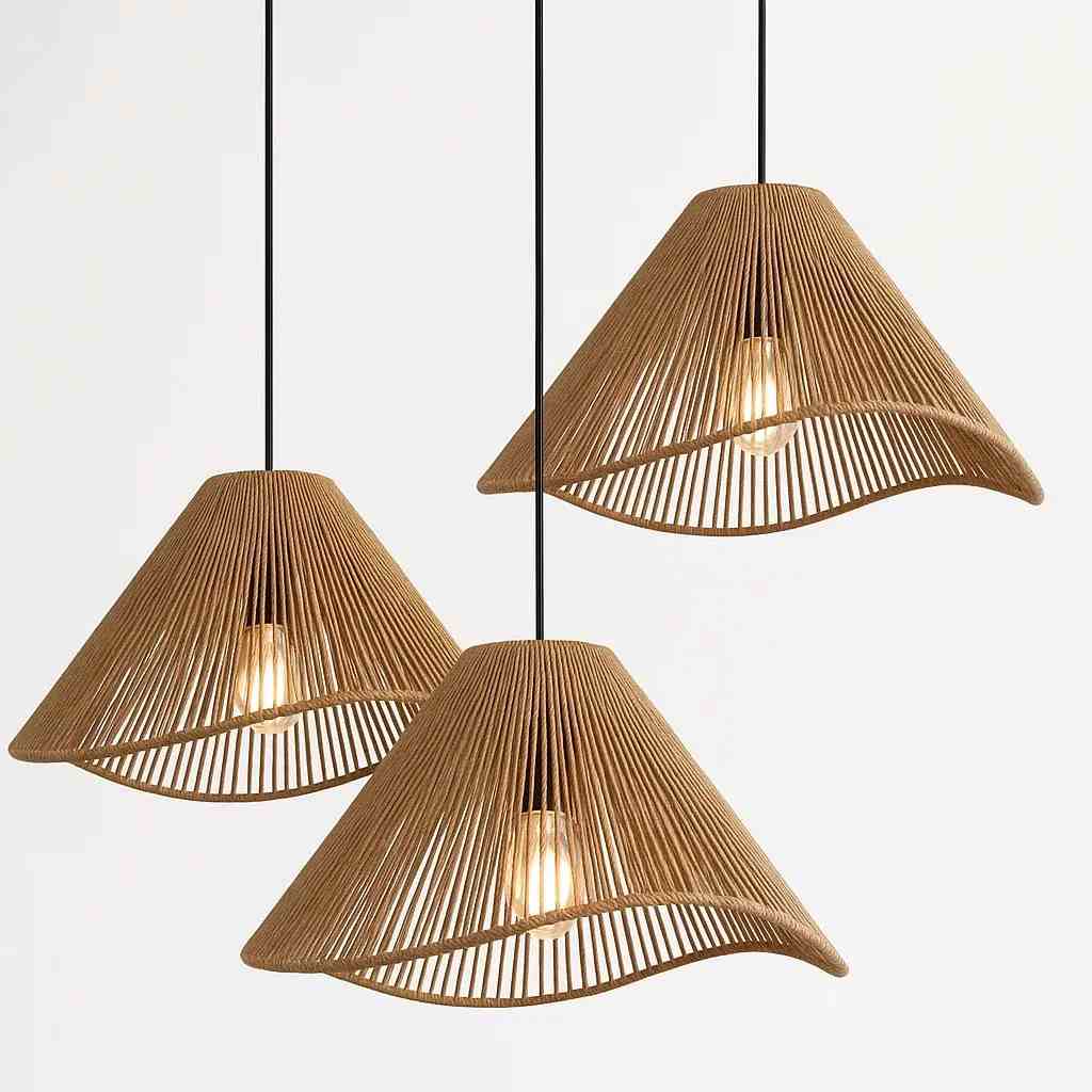 Burlap Ceiling Lamp - ARK17 1