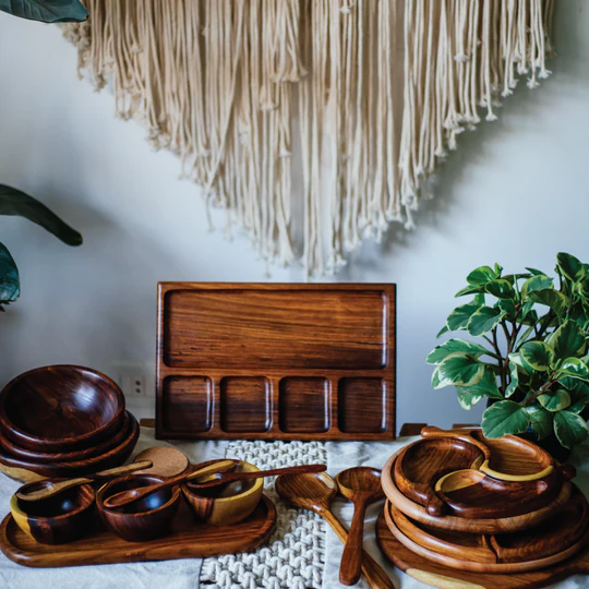 Dipping Wooden Plate 2