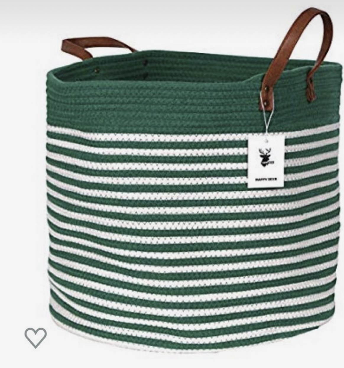 Handmade Woven Cotton storage basket 0